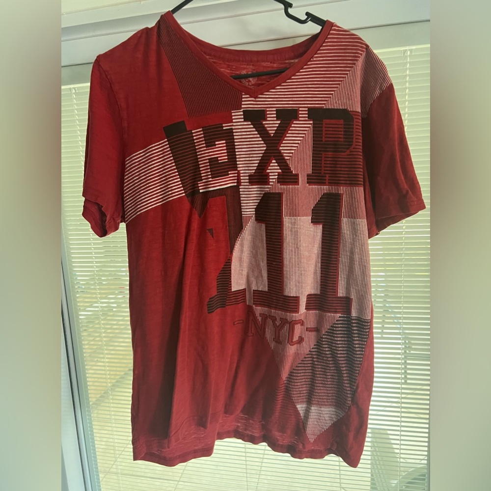 RED VINTAGE EXPRESS T-SHIRT Y2K 2000s